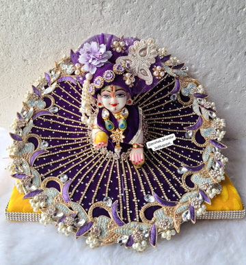 Handmade 3/4 Sleeve Heavy Laddu Gopal Dress - Designer Kanha Ji Poshak for Janmashtami, Fancy Bal Gopal & Krishna Ji Dress