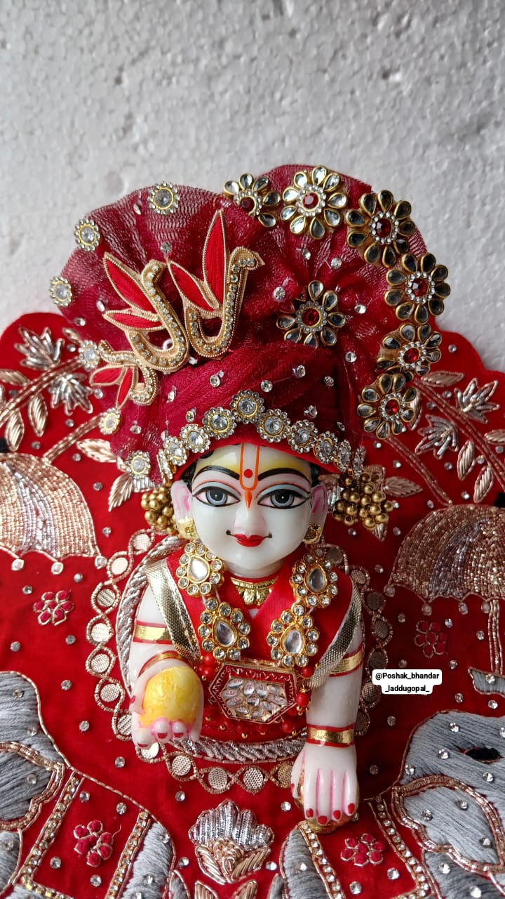 Handmade Designer Laddu Gopal Dress - Fancy Kanha Ji Poshak for Janmashtami Festival | Bal Gopal & Krishna Ji Dress