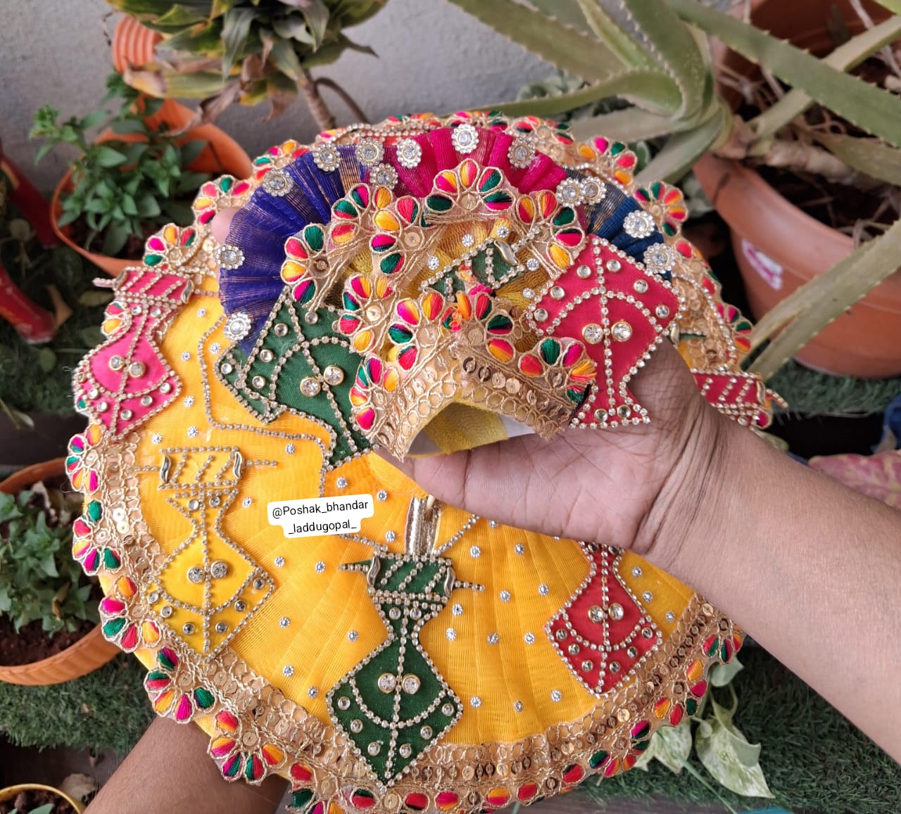 Handmade Designer Laddu Gopal Dress | Fancy Kanha Ji Poshak for Janmashtami | Bal Gopal & Krishna Ji Dress Collection