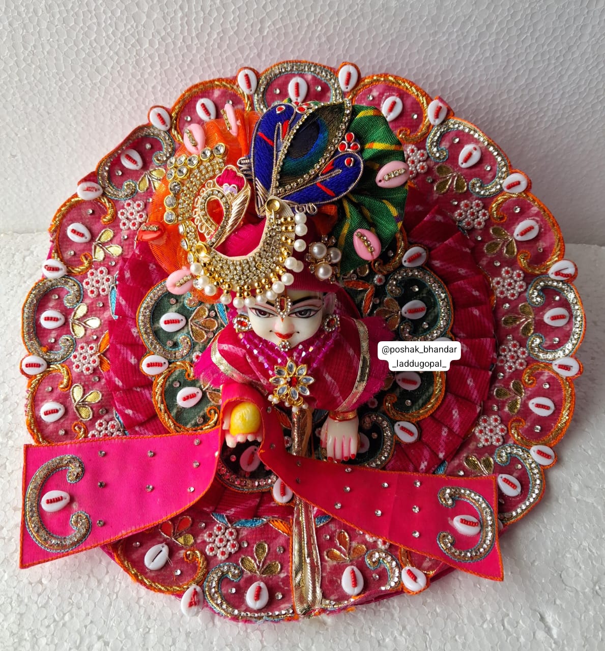 Handmade Designer Laddu Gopal Dress | Fancy Kanha Ji Poshak for Janmashtami | Bal Gopal & Krishna Ji Dress for Festivals