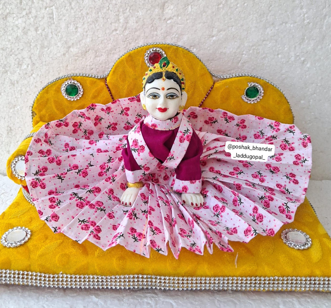 Handmade Pure Cotton Laddu Gopal Dress - Premium Quality Designer Poshak for Kanha Ji, Bal Gopal & Krishna Ji - Perfect for Janmashtami Festival