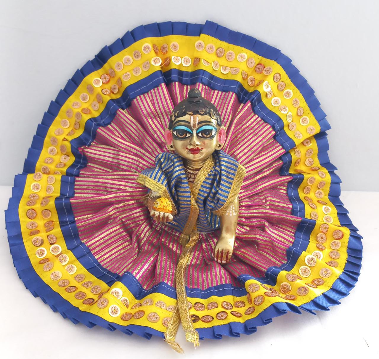 Handmade Designer Laddu Gopal Dress - Fancy Kanha Ji Poshak for Janmashtami, Bal Gopal & Krishna Ji Dress - Perfect Festival Attire