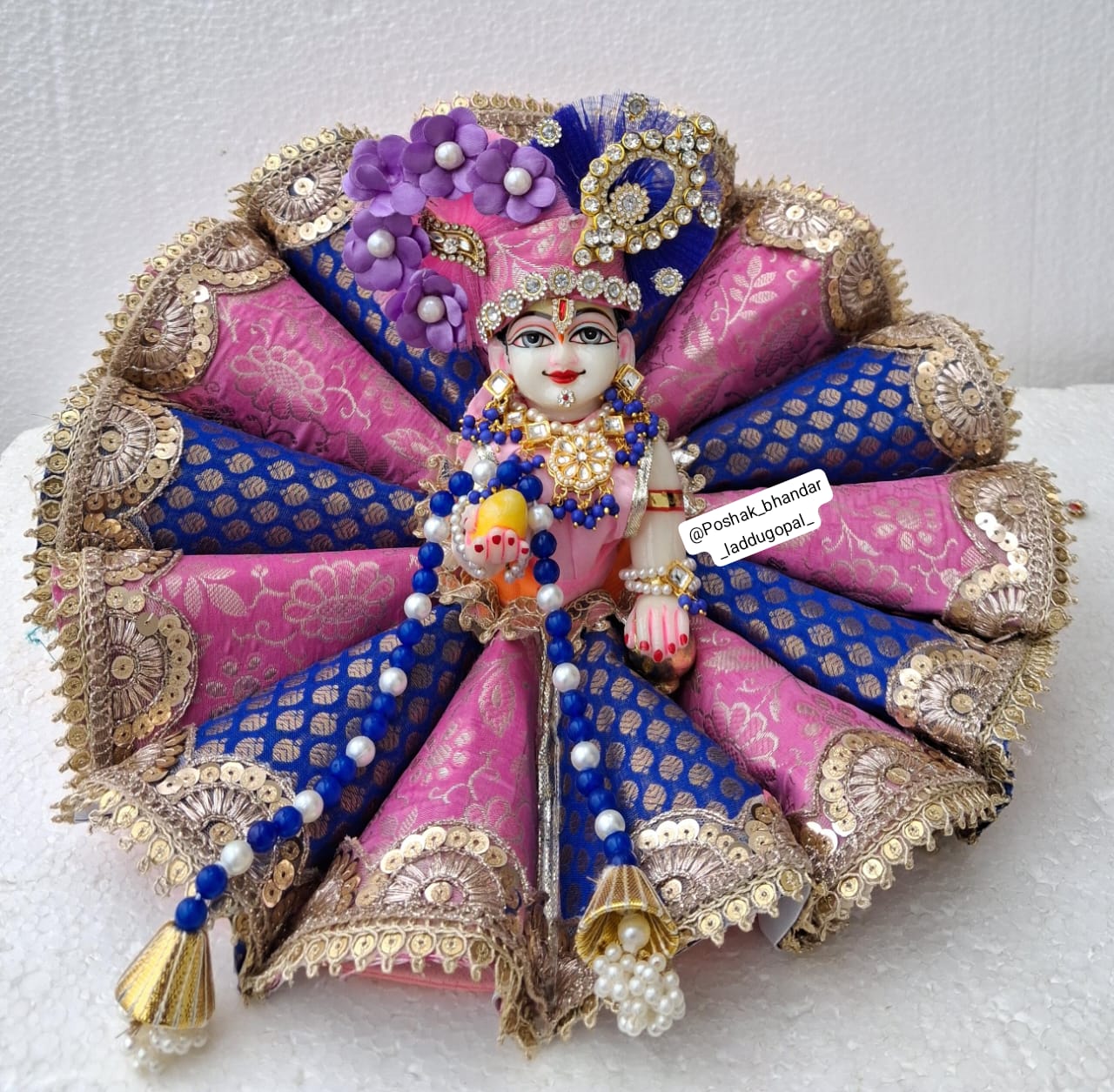 Handmade Designer Laddu Gopal Dress | Fancy Kanha Ji Poshak for Janmashtami | Bal Gopal & Krishna Ji Dress Collection