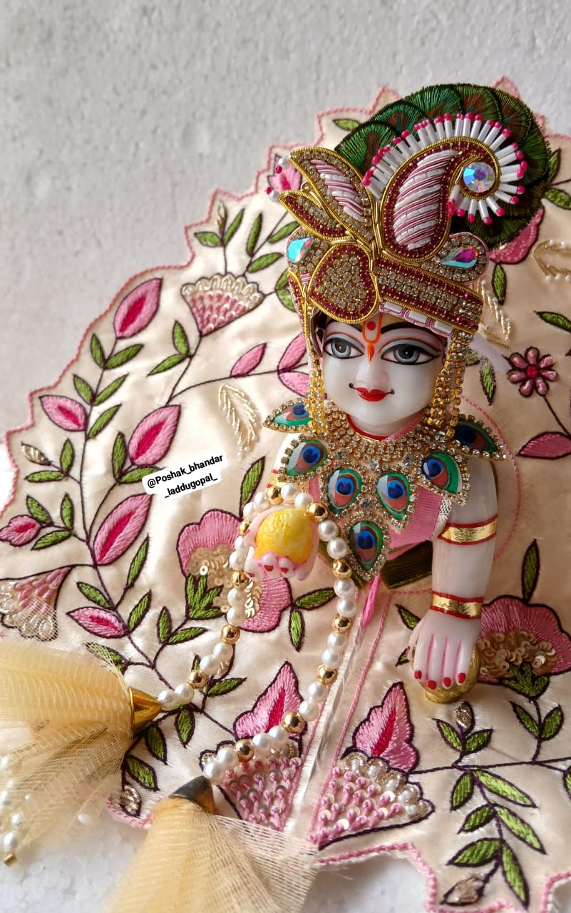 Handmade Janmashtami Special Royal Poshak - Designer Laddu Gopal Dress, Kanha Ji Poshak, Bal Gopal Dress & Krishna Ji Dress for Festivals