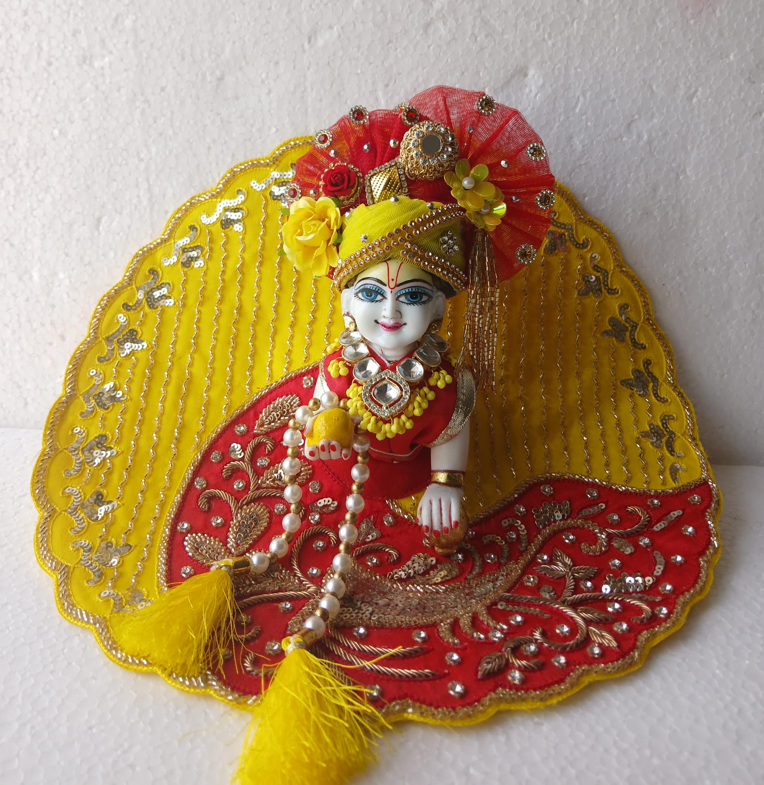 Handmade Heavy Handwork Laddu Gopal Dress | Designer Kanha Ji Poshak for Janmashtami | Fancy Bal Gopal & Krishna Ji Dress