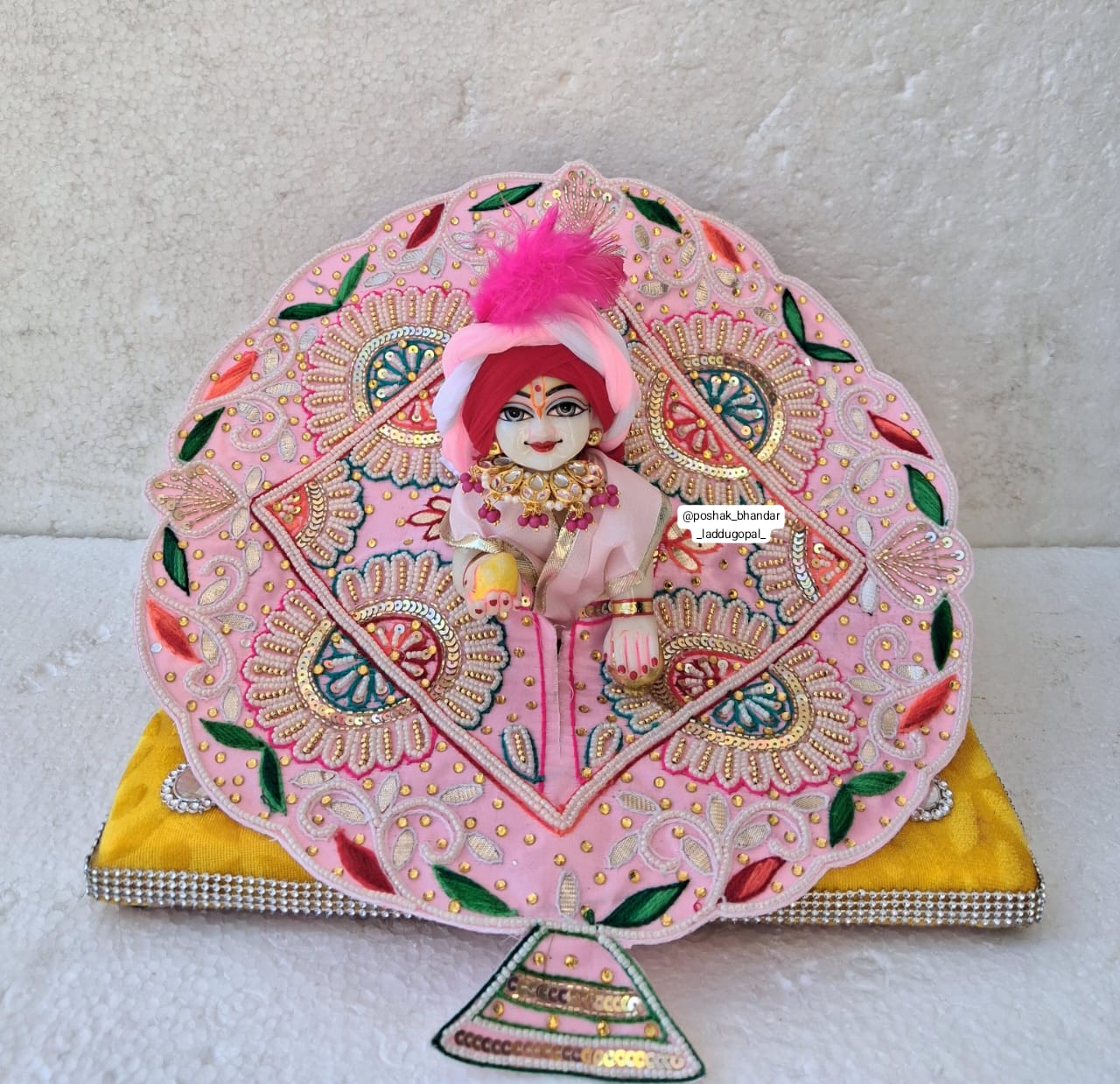 Handmade Designer Laddu Gopal Dress | Fancy Kanha Ji Poshak for Janmashtami | Bal Gopal & Krishna Ji Dress for Festivals