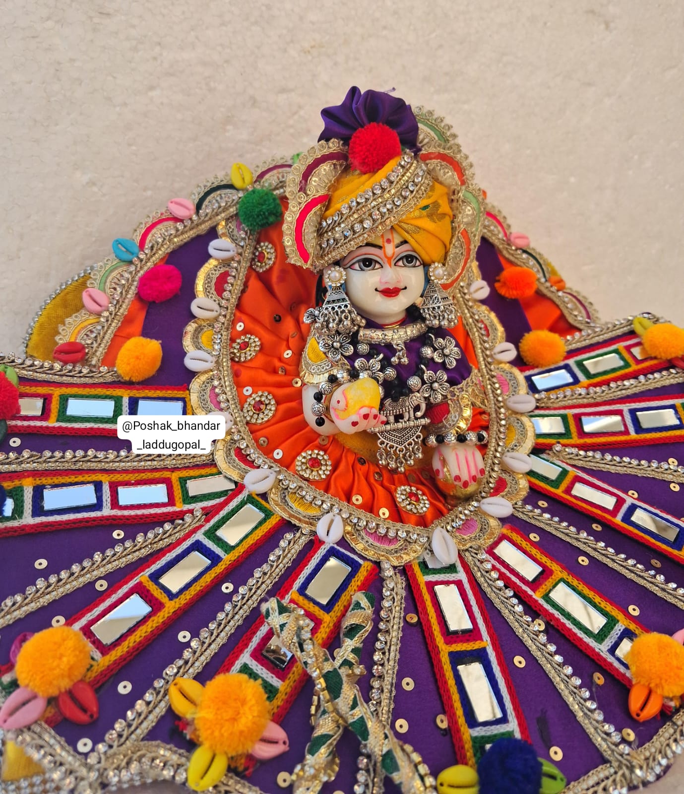 Handmade Designer Dandiya Raas Dress for Janmashtami | Laddu Gopal Dress, Kanha Ji Poshak, Bal Gopal Dress, Krishna Ji Dress - Fancy Festival Outfit