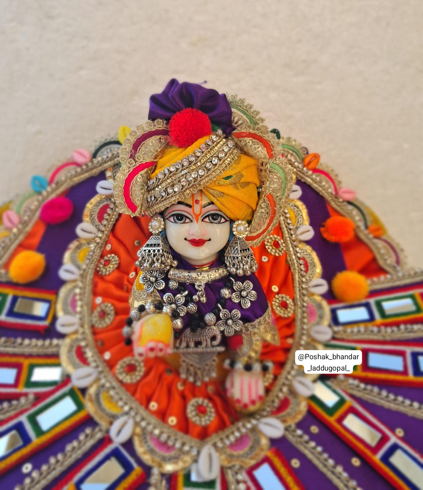 Handmade Designer Dandiya Raas Dress for Janmashtami | Laddu Gopal Dress, Kanha Ji Poshak, Bal Gopal Dress, Krishna Ji Dress - Fancy Festival Outfit