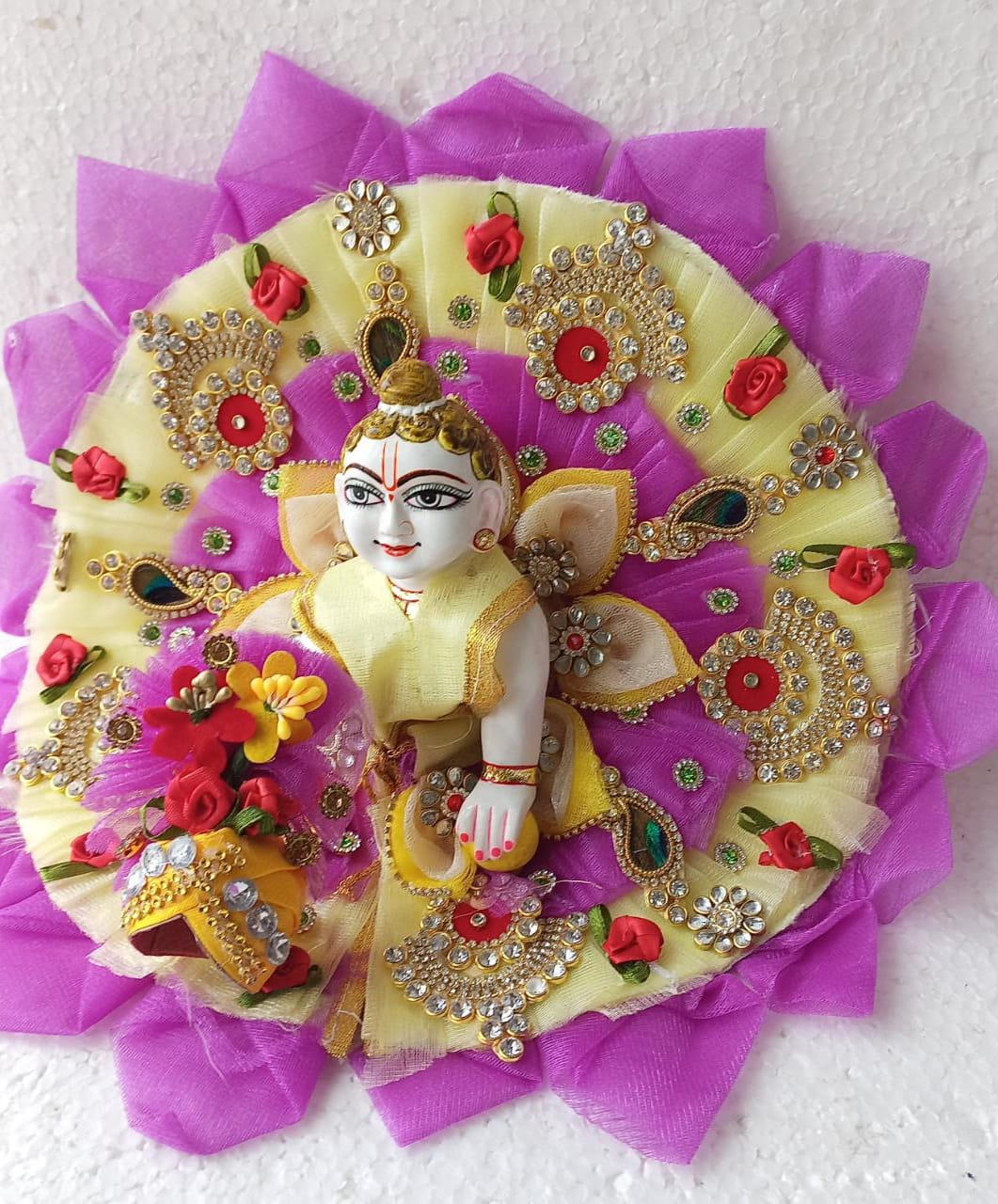 Handmade Designer Laddu Gopal Dress | Fancy Kanha Ji Poshak for Janmashtami | Bal Gopal & Krishna Ji Dress Collection