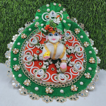 Designer Tricolour Heavy Laddu Gopal Dress | Fancy Kanha Ji Poshak for Janmashtami | Comfortable Fabric | Size 0-6 Available