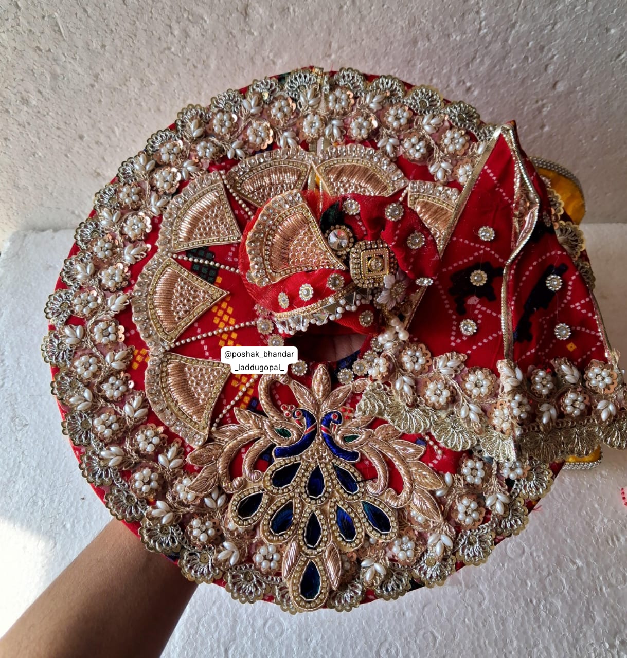 Handmade Jodhpuri Heavy Dress with Pagdi & Patka for Laddu Gopal | Designer Kanha Ji Poshak | Fancy Bal Gopal Dress for Janmashtami