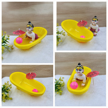 Bath for laddu gopal ji .. Random colours . [ Pack of 1 ] .