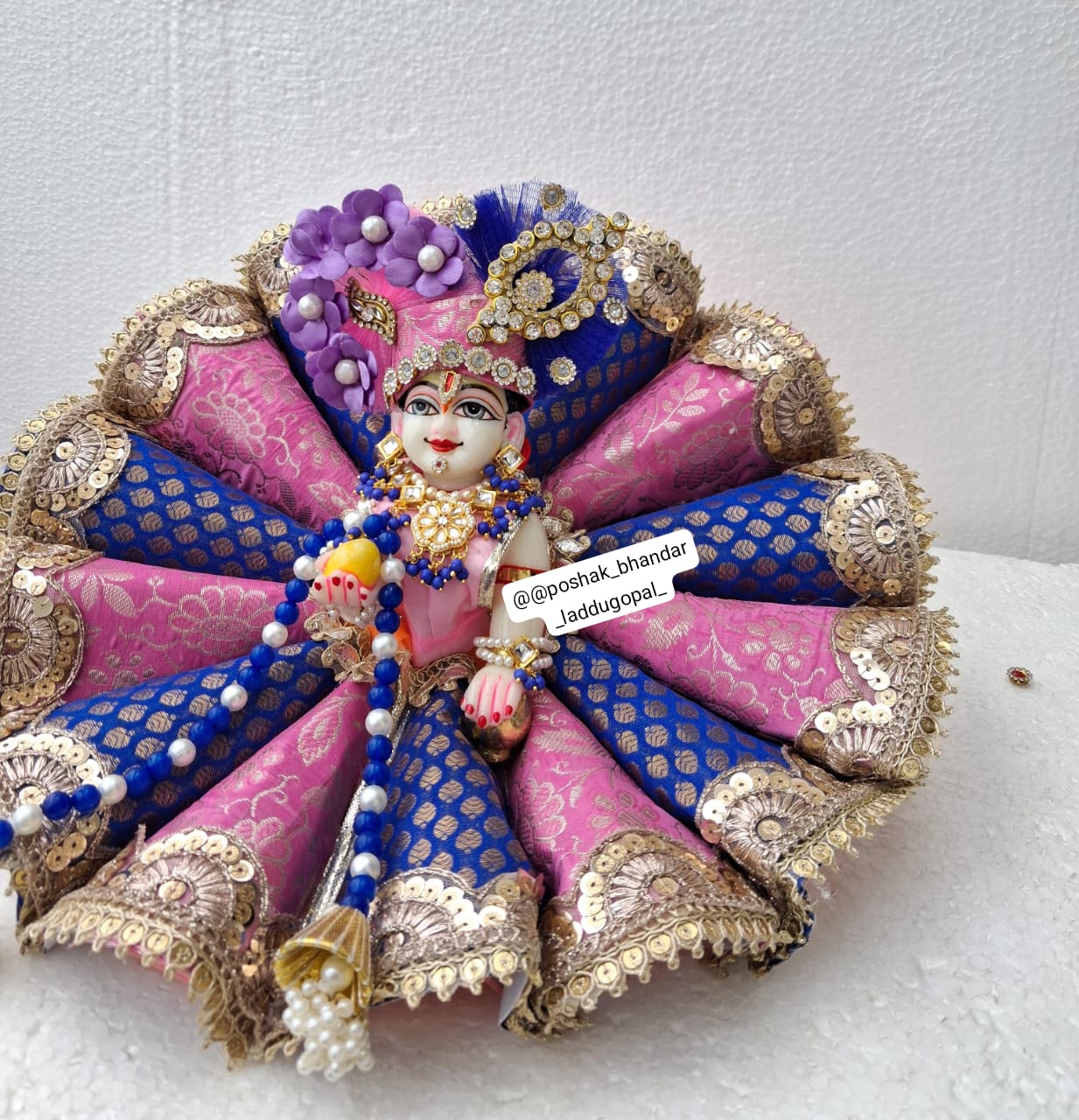 Handmade Designer Laddu Gopal Dress | Fancy Kanha Ji Poshak for Janmashtami | Bal Gopal & Krishna Ji Dress Collection
