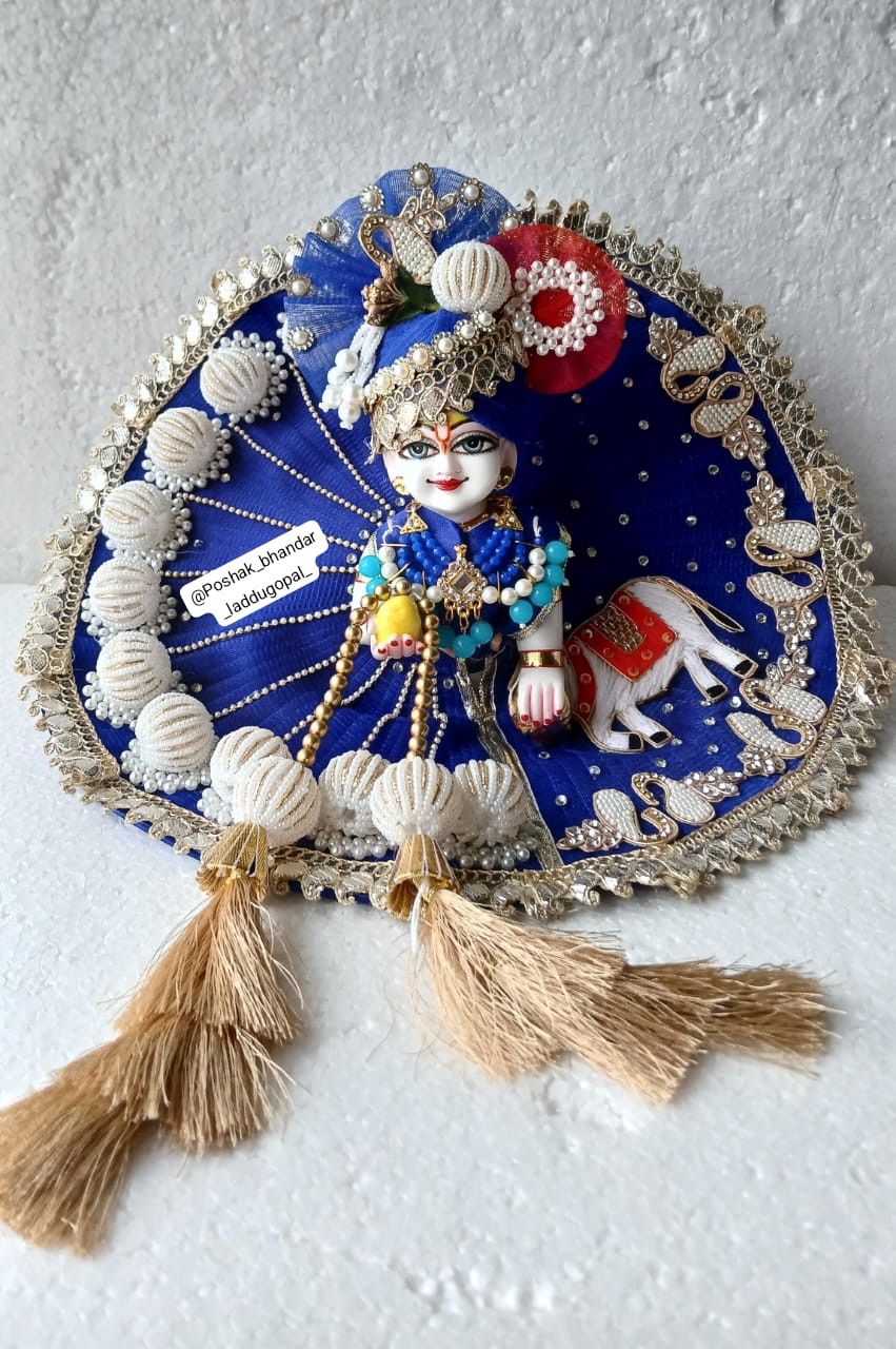 Handmade Laddu Gopal Dress - Designer Kanha Ji Poshak for Janmashtami, Fancy Bal Gopal Dress & Krishna Ji Dress - Perfect Festival Attire
