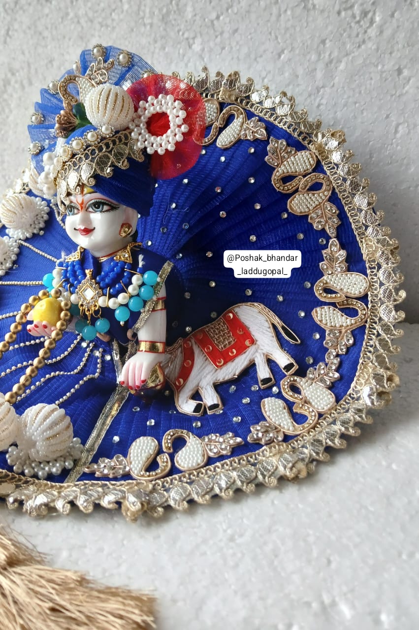 Handmade Laddu Gopal Dress - Designer Kanha Ji Poshak for Janmashtami, Fancy Bal Gopal Dress & Krishna Ji Dress - Perfect Festival Attire