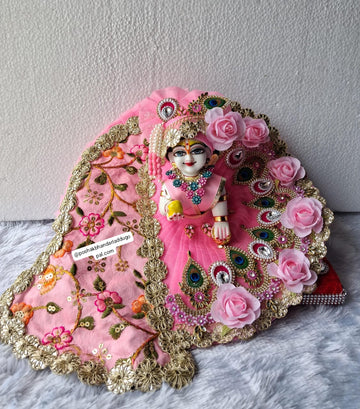 Handmade Heavy Patka Style Laddu Gopal Dress | Designer Kanha Ji Poshak for Janmashtami | Fancy Bal Gopal & Krishna Ji Dress