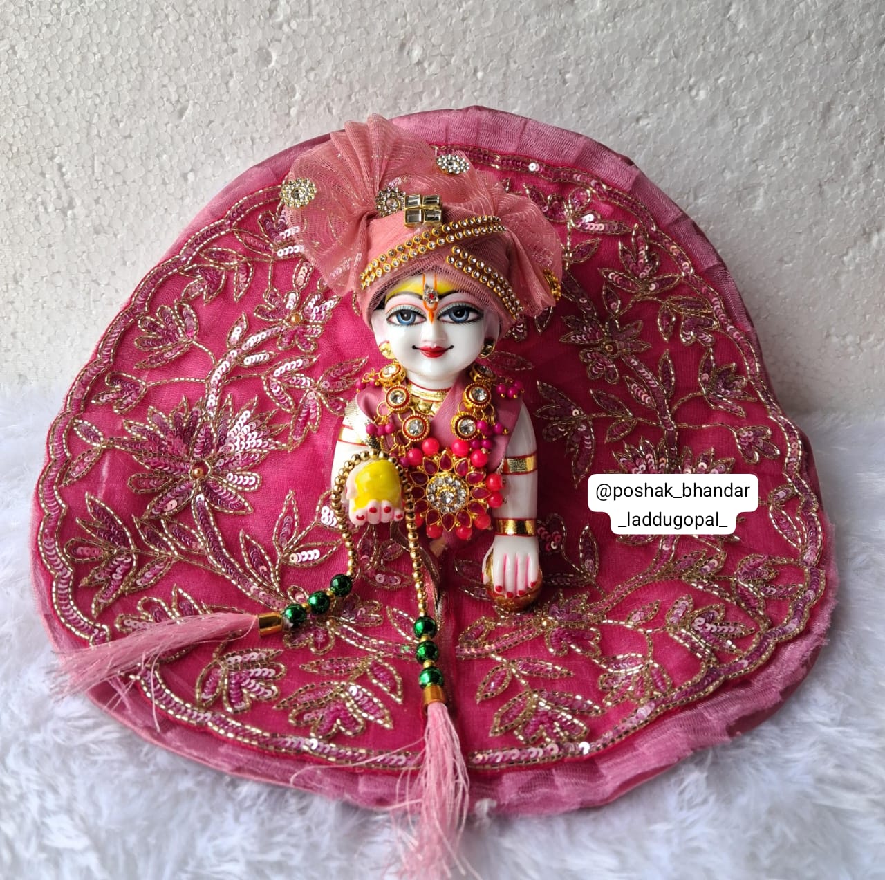 Handmade Heavy Handwork Laddu Gopal Dress | Designer Kanha Ji Poshak for Janmashtami | Fancy Bal Gopal & Krishna Ji Dress
