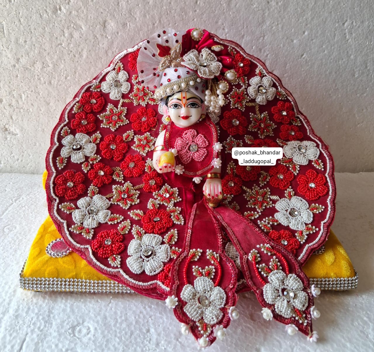 Handmade Premium Laddu Gopal Dress with Designer Jacket | Fancy Kanha Ji Poshak for Janmashtami & Festivals | Bal Gopal & Krishna Ji Dress