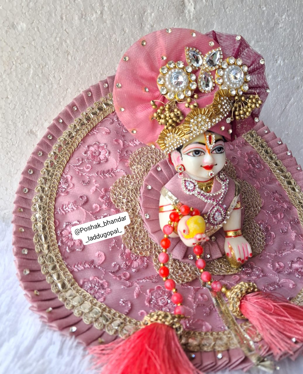 Handmade Designer Laddu Gopal Dress | Unique Kanha Ji Poshak for Janmashtami | Fancy Bal Gopal & Krishna Ji Dress