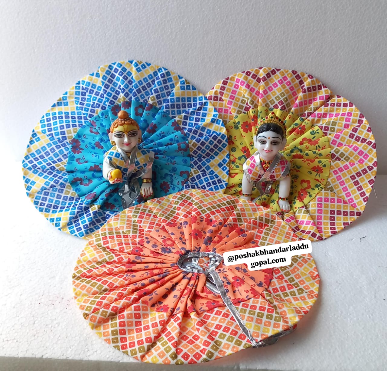 Handmade Designer Laddu Gopal Dress | Fancy Kanha Ji Poshak for Janmashtami | Bal Gopal & Krishna Ji Dress for Festivals