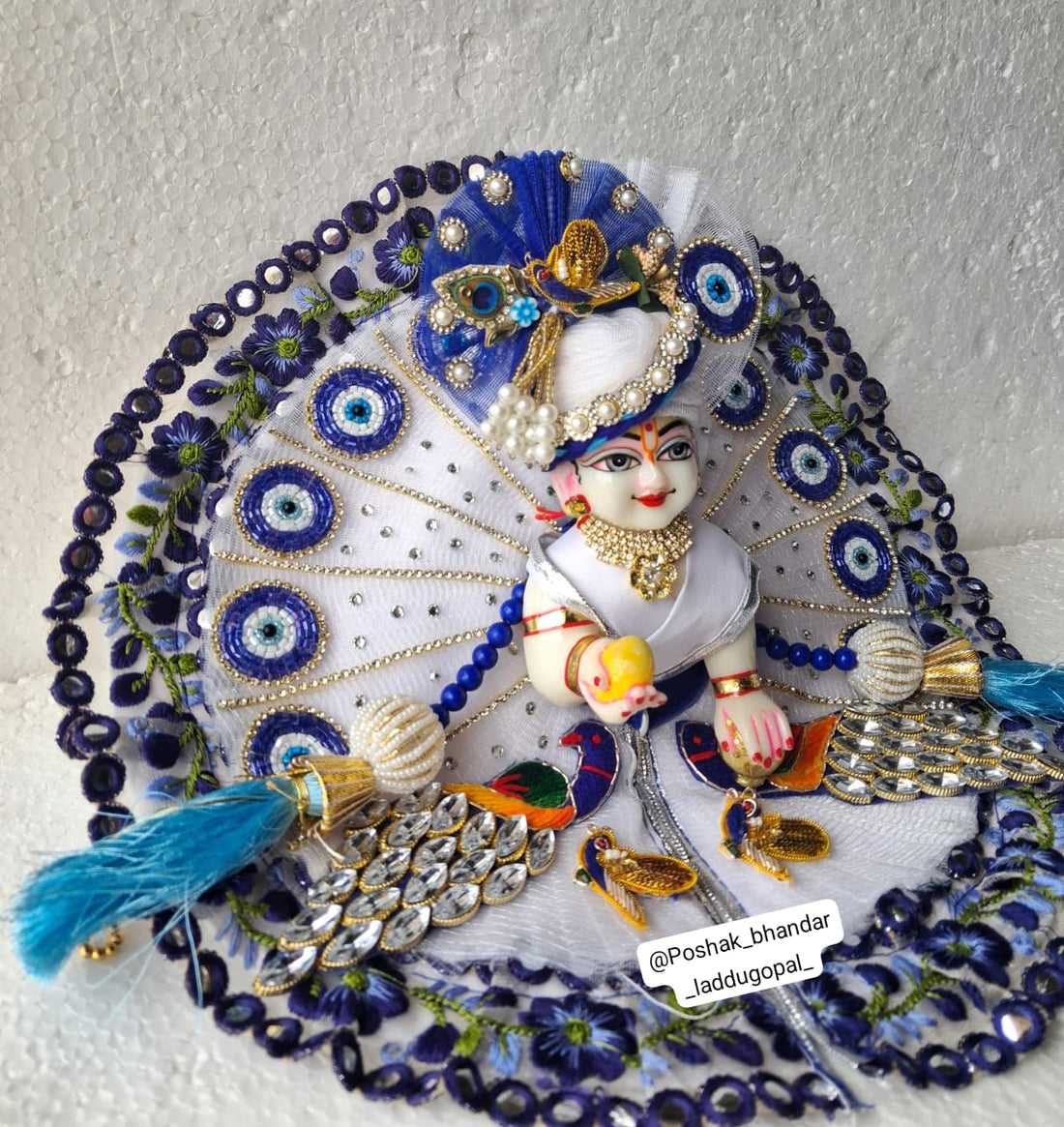 Handmade Janmashtami Laddu Gopal Dress | Designer Kanha Ji Poshak & Fancy Bal Gopal Dress for Festival Celebrations