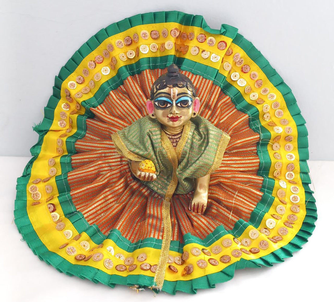 Handmade Designer Laddu Gopal Dress - Fancy Kanha Ji Poshak for Janmashtami, Bal Gopal & Krishna Ji Dress - Perfect Festival Attire