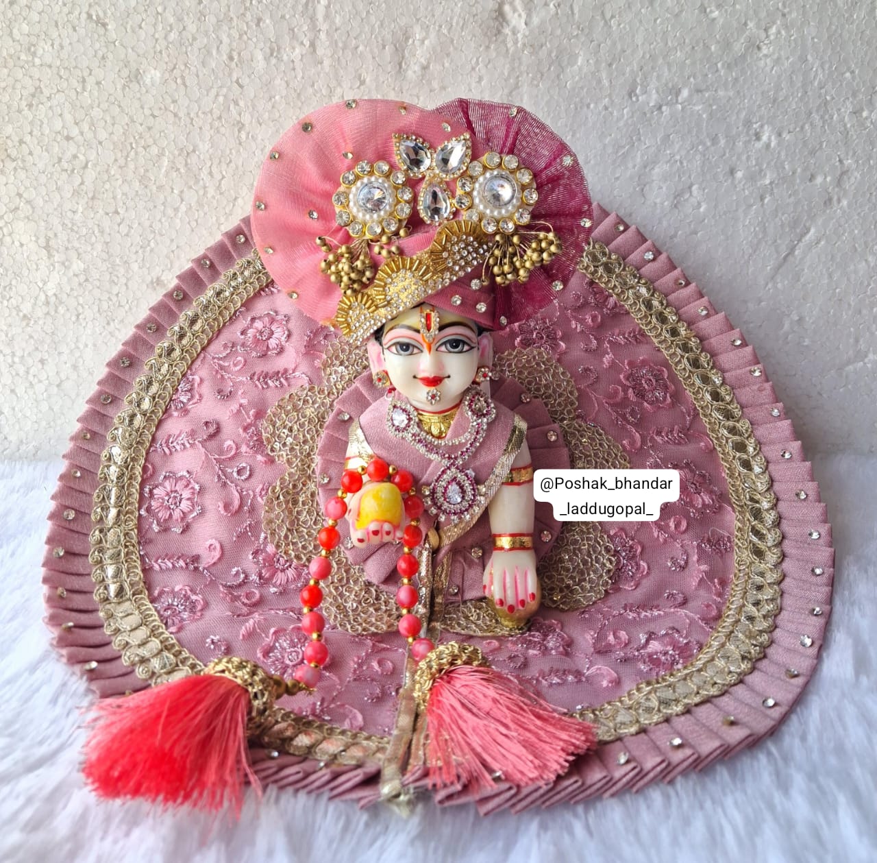Handmade Designer Laddu Gopal Dress | Unique Kanha Ji Poshak for Janmashtami | Fancy Bal Gopal & Krishna Ji Dress
