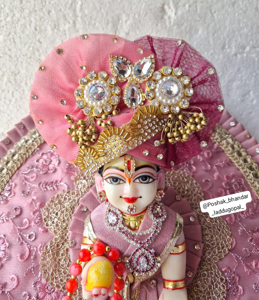 Handmade Designer Laddu Gopal Dress | Unique Kanha Ji Poshak for Janmashtami | Fancy Bal Gopal & Krishna Ji Dress
