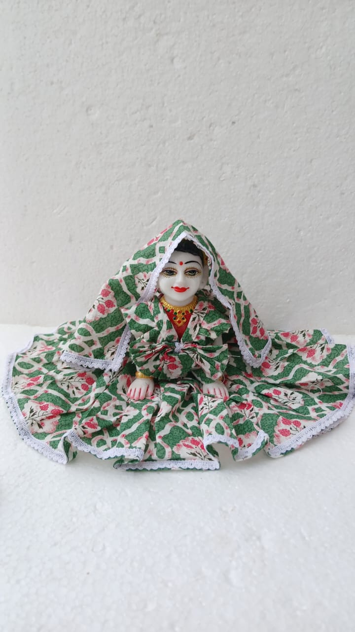 Handmade Pure Cotton Laddu Gopal Dress - Designer Kanha Ji Poshak for Janmashtami, Fancy Bal Gopal Dress, Krishna Ji Dress