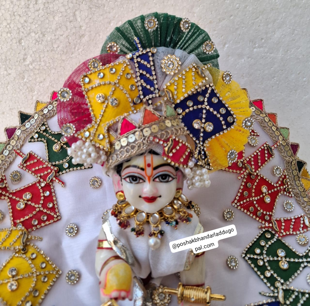Handmade Laddu Gopal Dress - Designer Kanha Ji Poshak for Janmashtami | Fancy Bal Gopal Dress & Krishna Ji Dress for Festivals