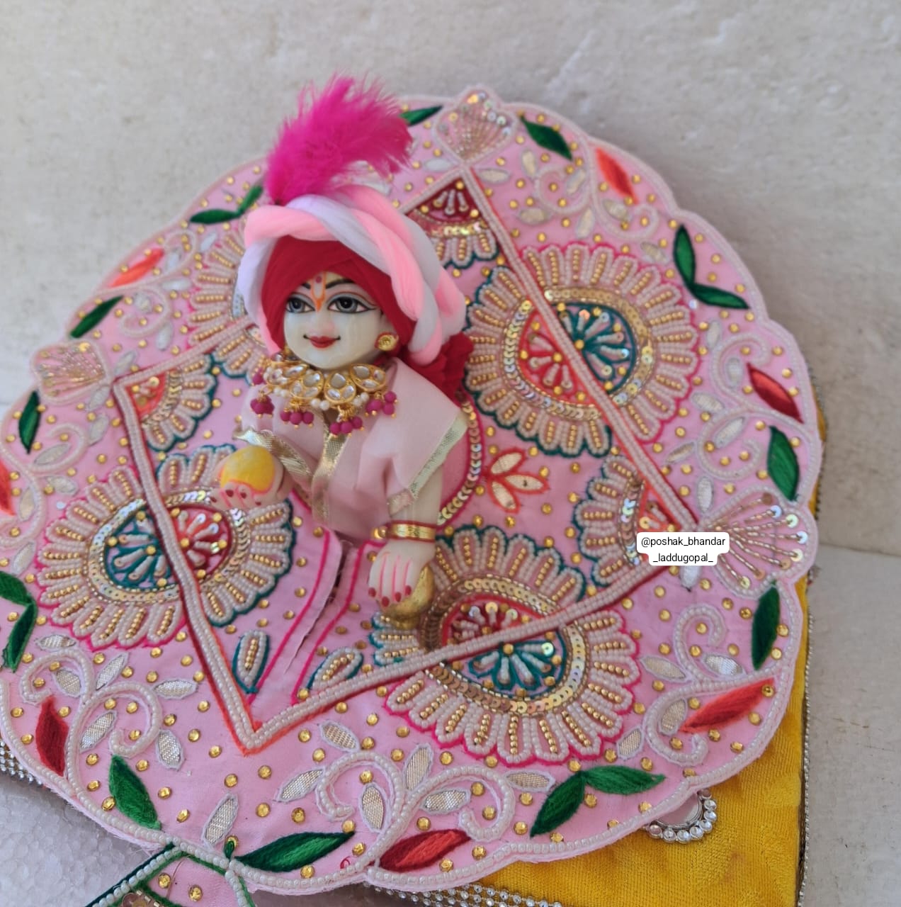 Handmade Designer Laddu Gopal Dress | Fancy Kanha Ji Poshak for Janmashtami | Bal Gopal & Krishna Ji Dress for Festivals