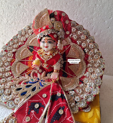 Handmade Jodhpuri Heavy Dress with Pagdi & Patka for Laddu Gopal | Designer Kanha Ji Poshak | Fancy Bal Gopal Dress for Janmashtami
