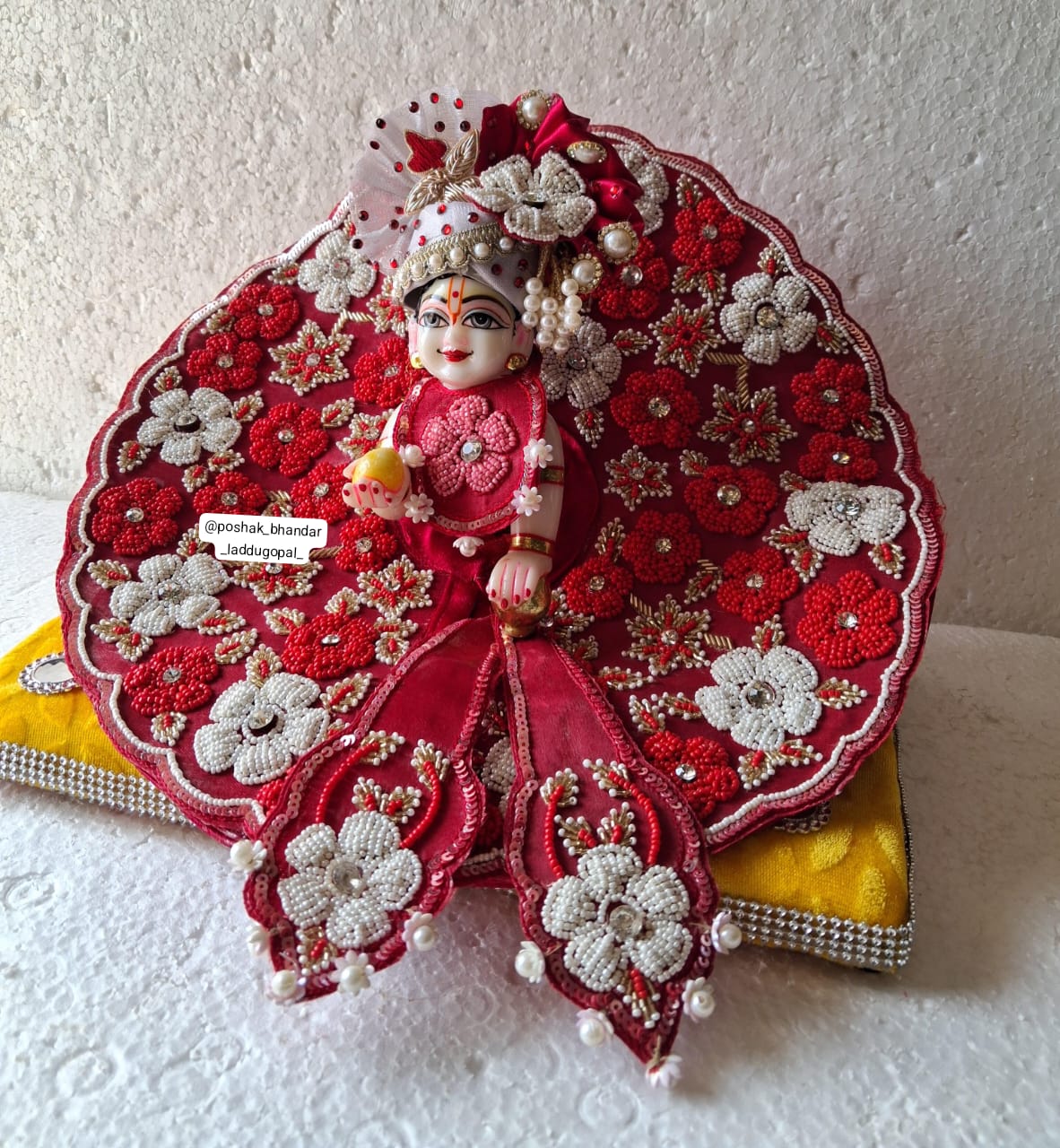 Handmade Premium Laddu Gopal Dress with Designer Jacket | Fancy Kanha Ji Poshak for Janmashtami & Festivals | Bal Gopal & Krishna Ji Dress