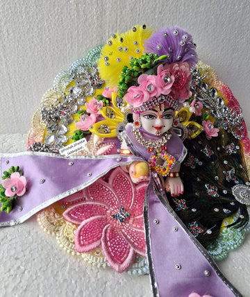 Handmade Festive Designer Laddu Gopal Dress with Pagdi & Patka | Elegant Kanha Ji Poshak for Janmashtami | Bal Gopal & Krishna Ji Dress