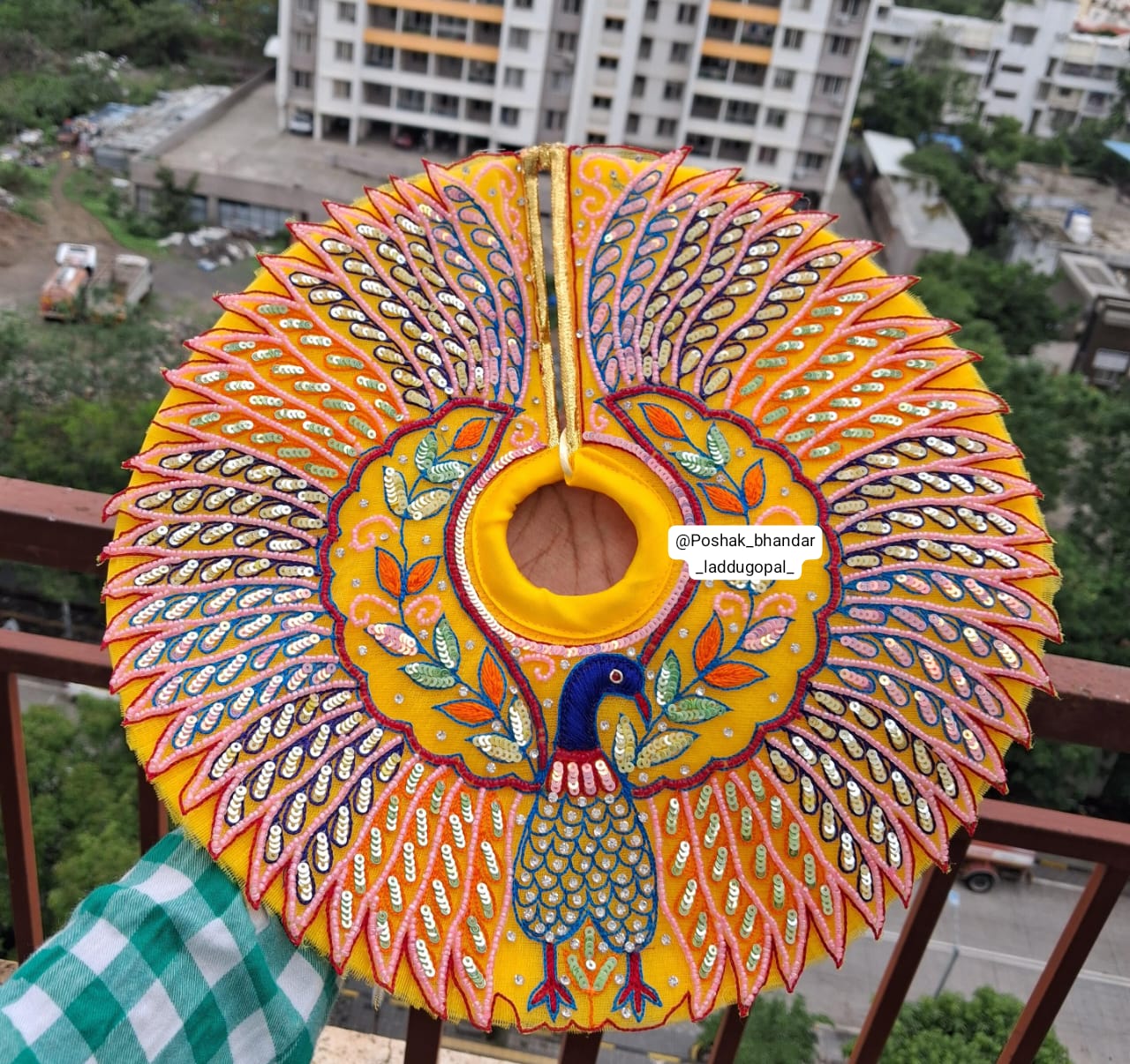 Handmade Janmashtami Special Designer Pitambar Collection - Elegant Laddu Gopal Dress, Kanha Ji Poshak, Bal Gopal Dress & Krishna Ji Dress