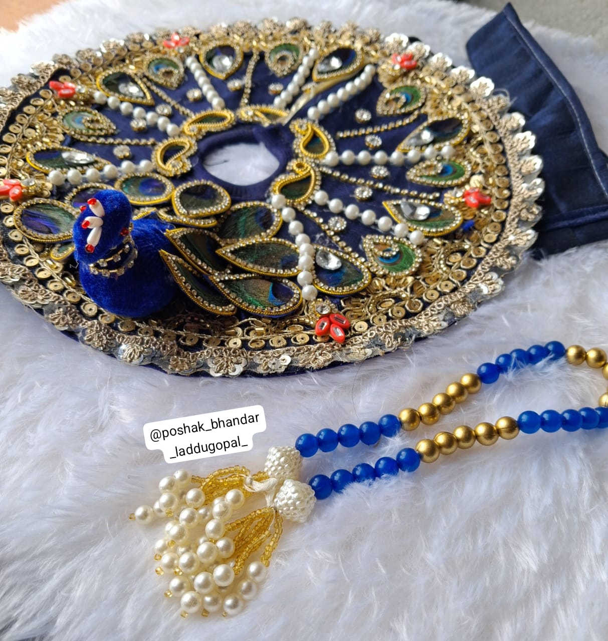 Handmade Designer Laddu Gopal Dress - Fancy Kanha Ji Poshak for Janmashtami, Bal Gopal & Krishna Ji Dress, Perfect Festival Outfit