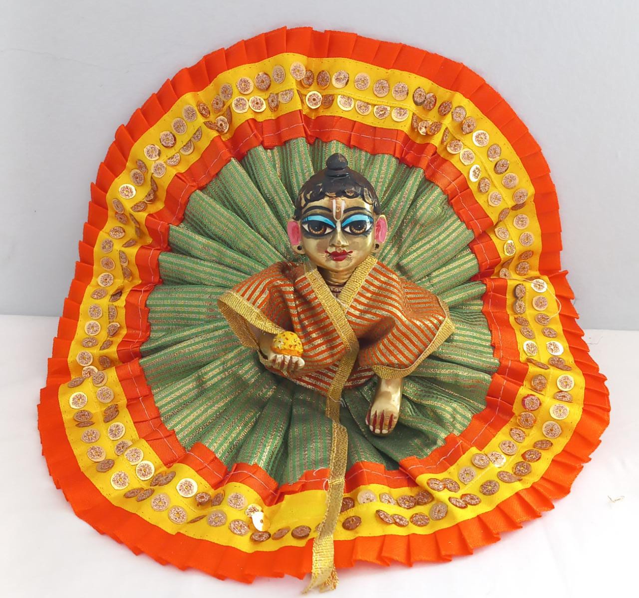 Handmade Designer Laddu Gopal Dress - Fancy Kanha Ji Poshak for Janmashtami, Bal Gopal & Krishna Ji Dress - Perfect Festival Attire
