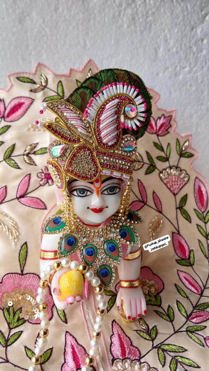 Handmade Janmashtami Special Royal Poshak - Designer Laddu Gopal Dress, Kanha Ji Poshak, Bal Gopal Dress & Krishna Ji Dress for Festivals