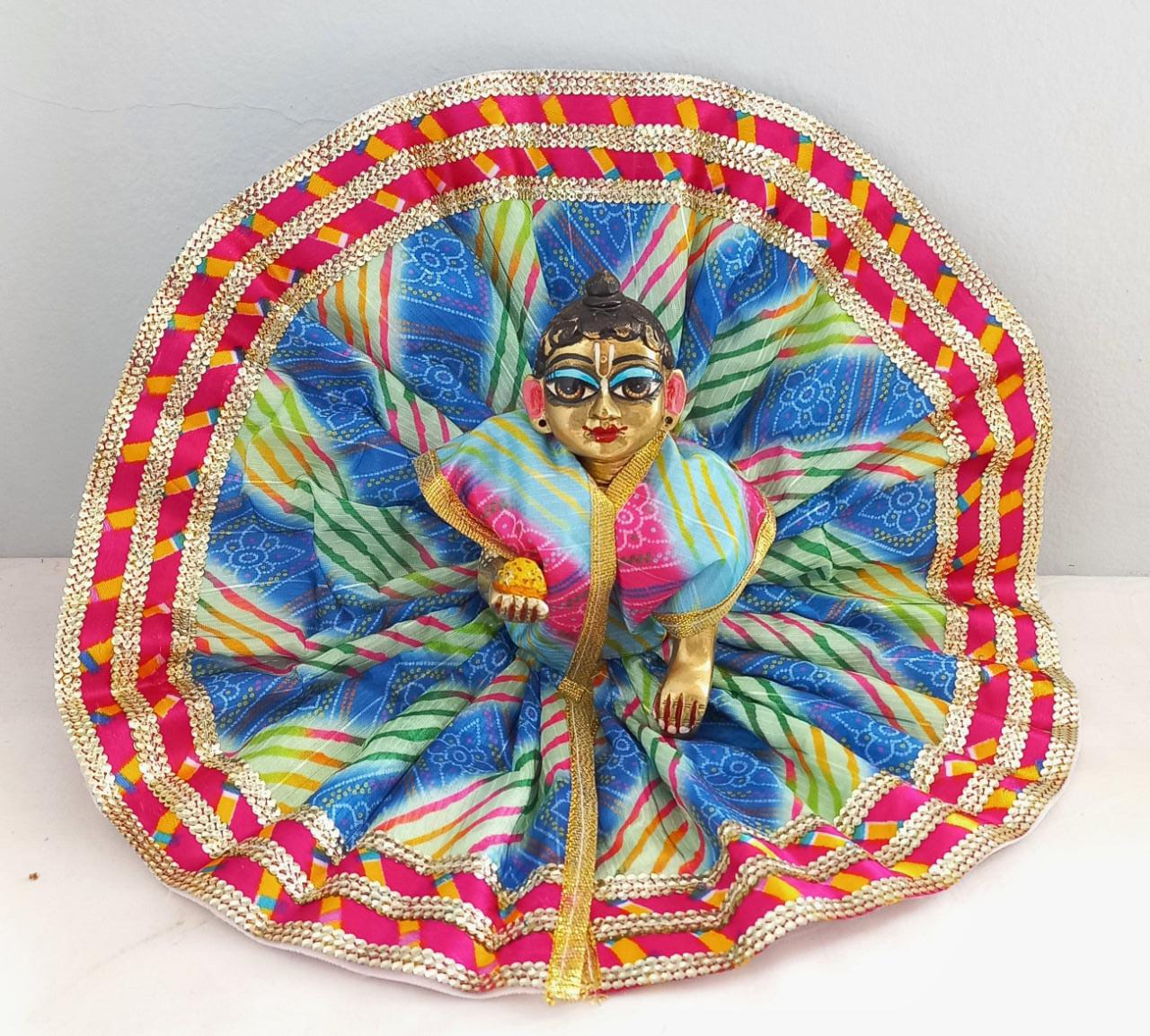 Handmade Designer Laddu Gopal Dress | Fancy Kanha Ji Poshak for Janmashtami | Bal Gopal & Krishna Ji Dress for Festivals