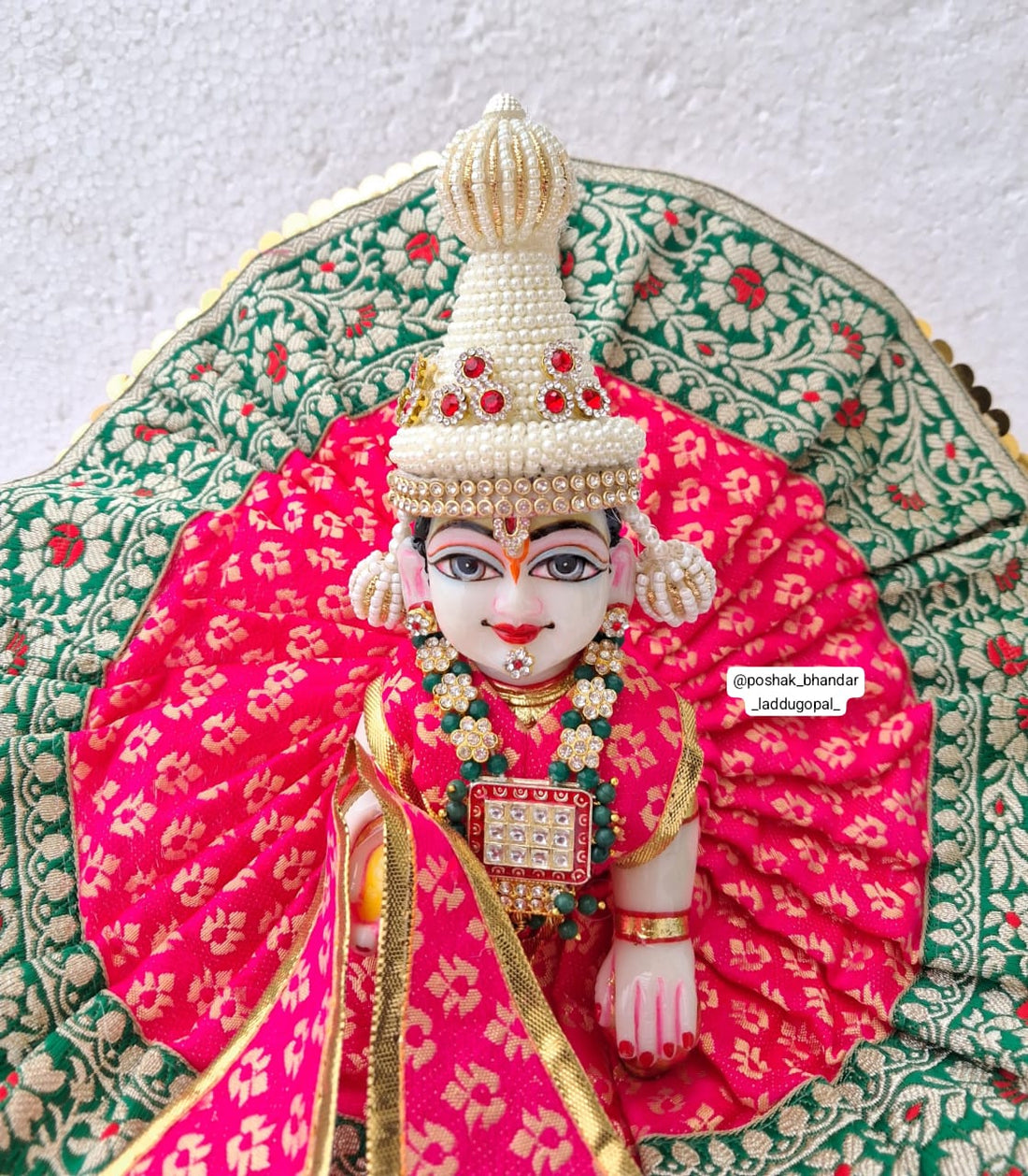 Handmade Designer Laddu Gopal Dress | Fancy Kanha Ji Poshak for Janmashtami | Bal Gopal & Krishna Ji Dress for Festivals