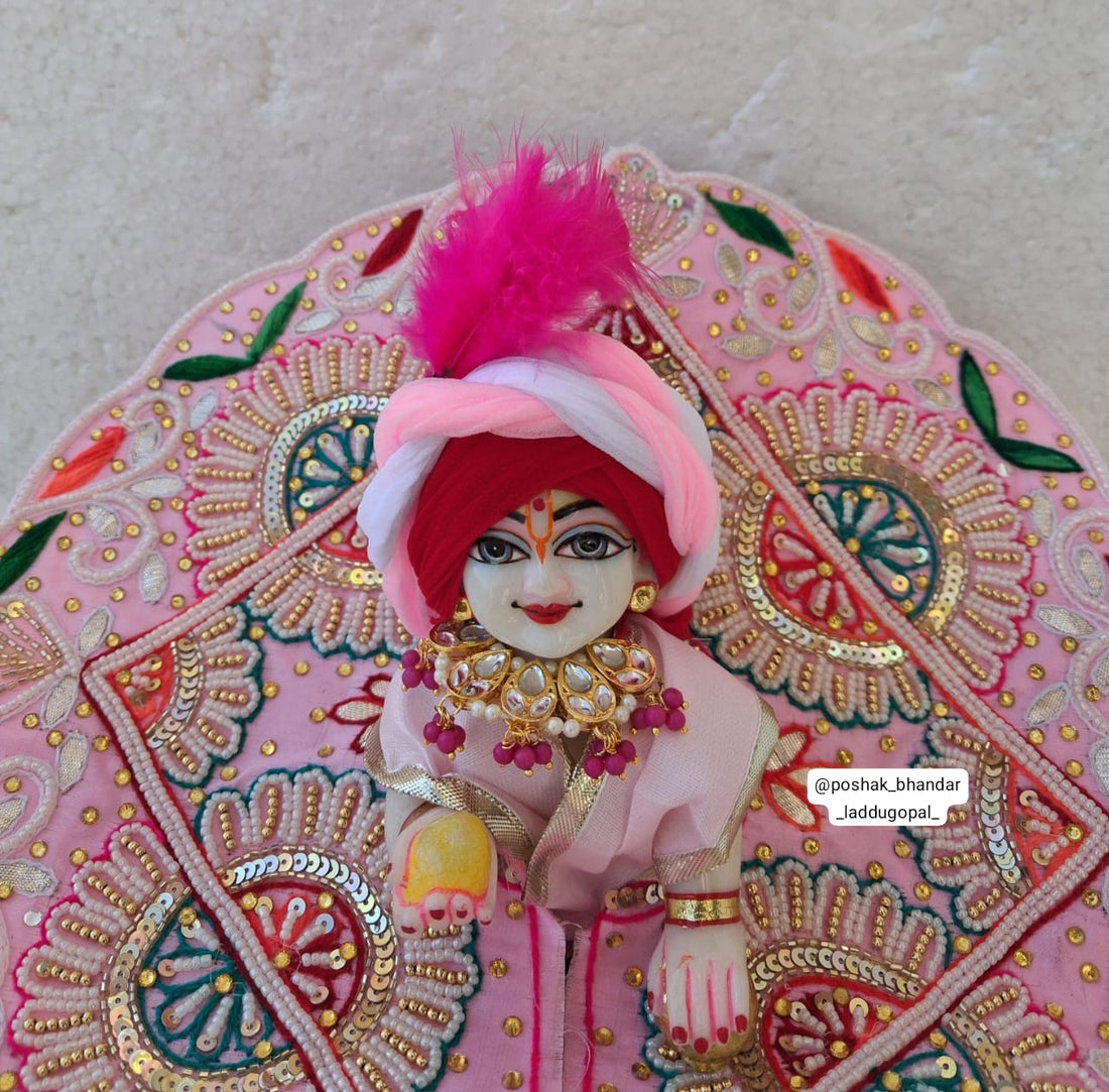 Handmade Designer Laddu Gopal Dress | Fancy Kanha Ji Poshak for Janmashtami | Bal Gopal & Krishna Ji Dress for Festivals