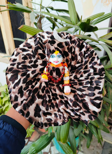 Handmade Shivratri Laddu Gopal Dress with Pagdi, Mala & Kangan | Designer Kanha Ji Poshak for Janmashtami | Fancy Bal Gopal Dress