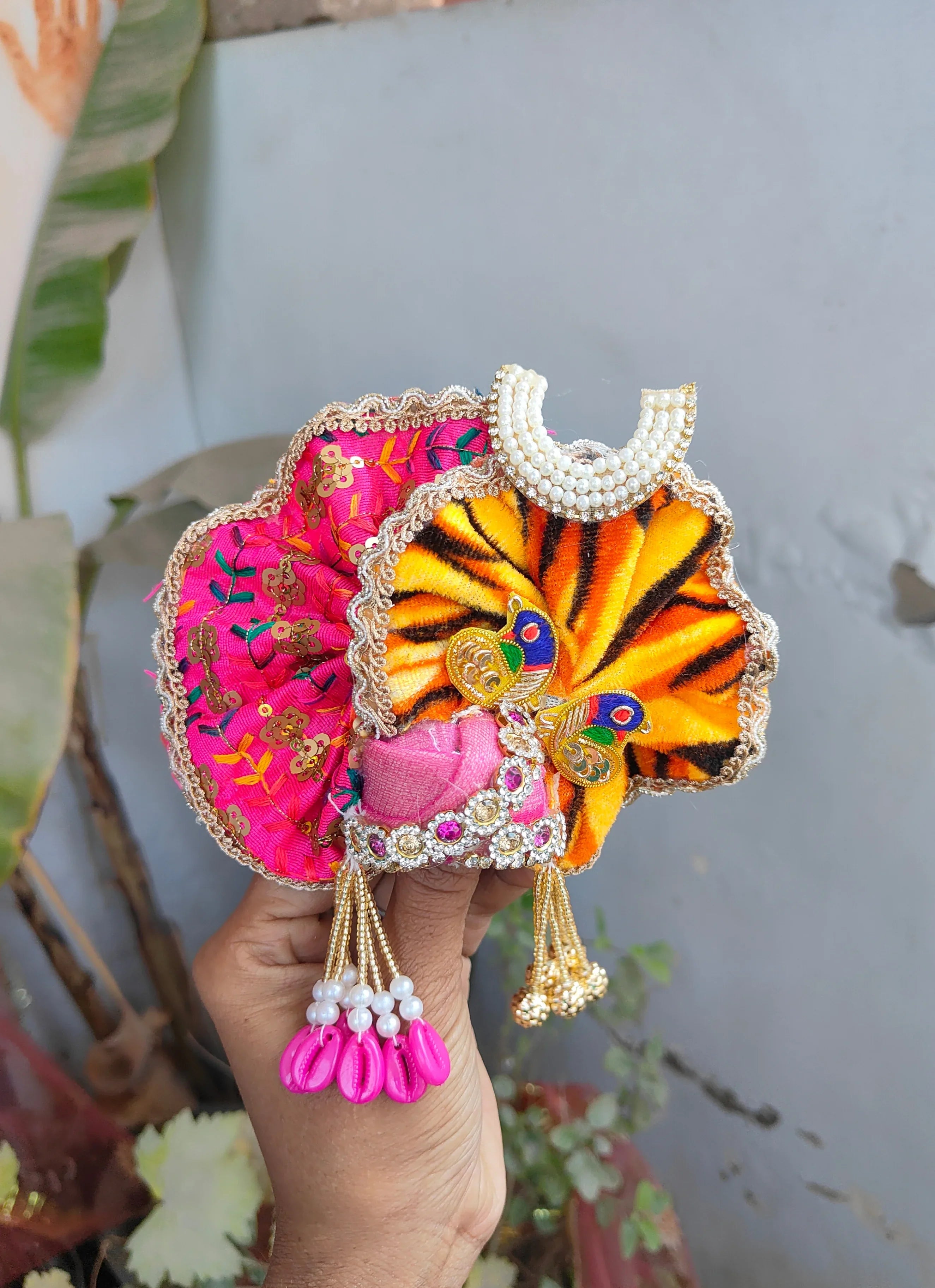 Handmade Shivratri Special Laddu Gopal Dress with Pagadi | Designer Kanha Ji Poshak | Fancy Bal Gopal Outfit for Janmashtami Celebrations