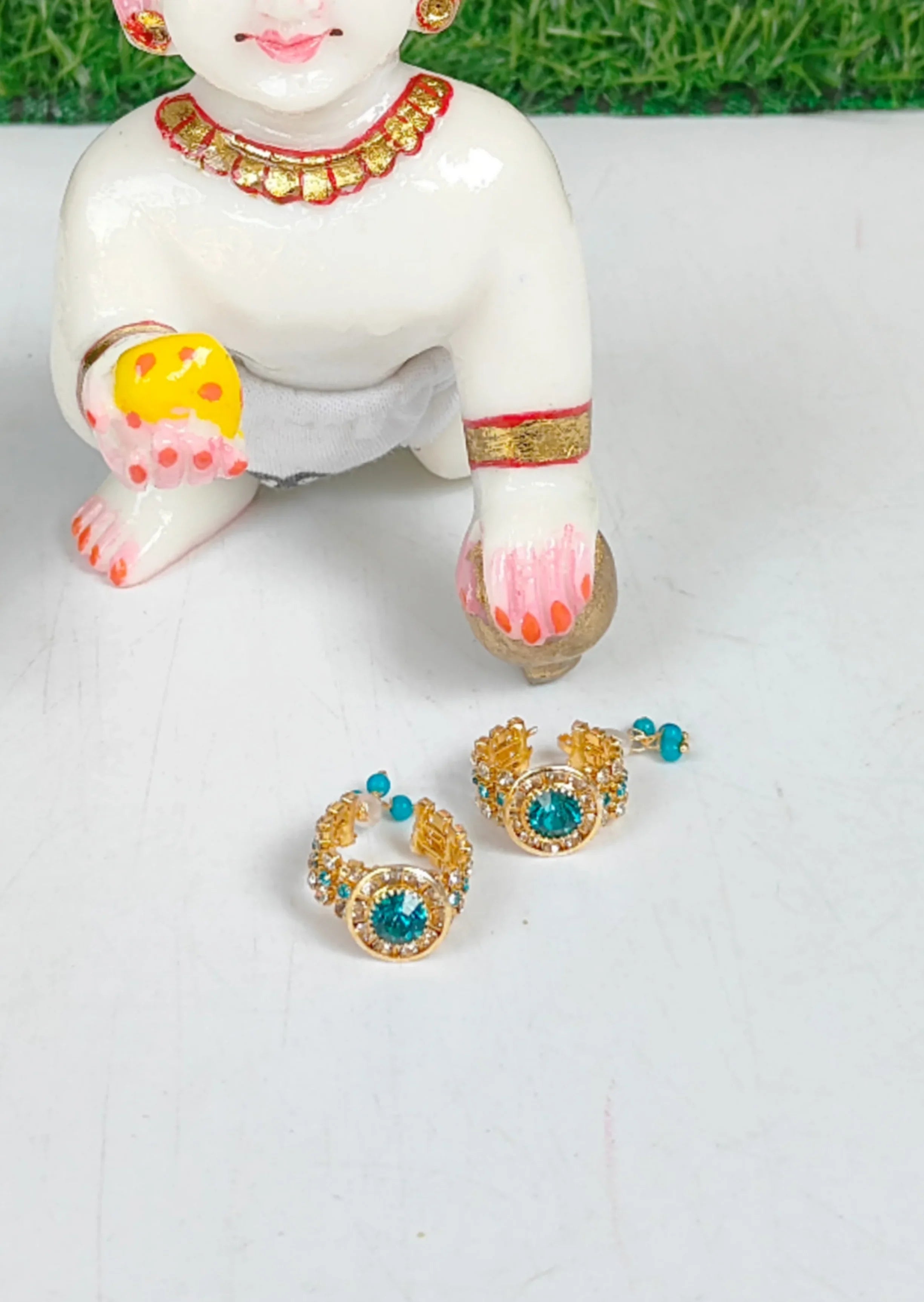 Handmade Designer Kangan for Laddu Gopal Ji - Perfect for 3 to 6 No. | Fancy Kanha Ji Poshak & Bal Gopal Dress for Janmashtami Celebrations