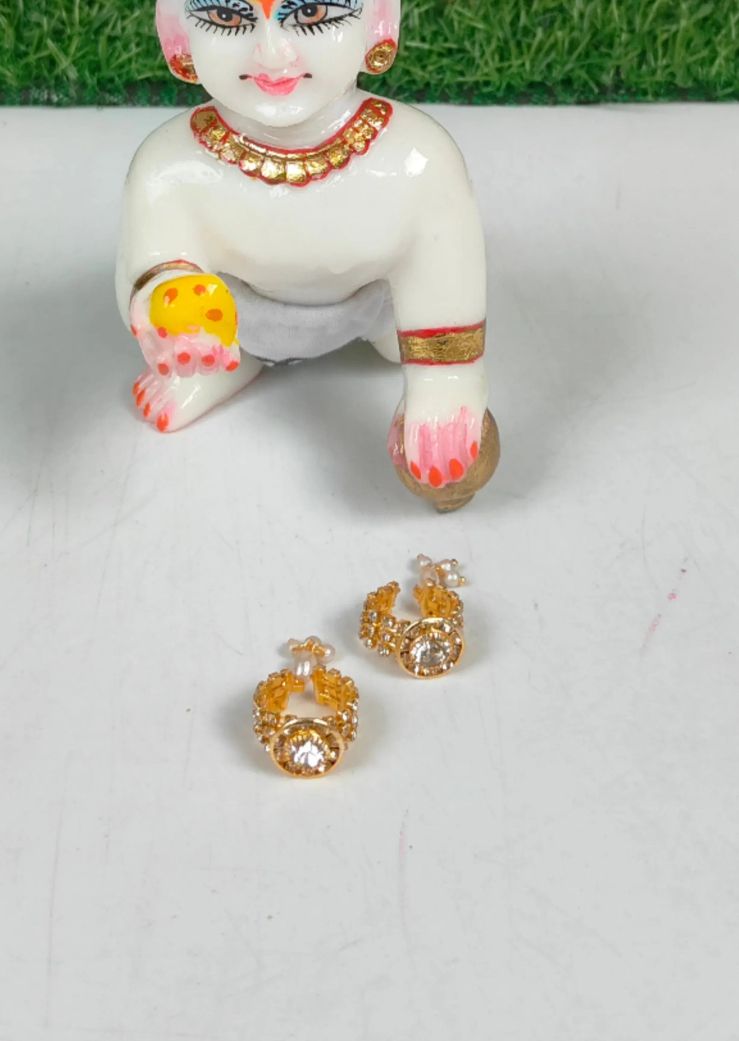Handmade Designer Kangan for Laddu Gopal Ji - Perfect for 3 to 6 No. | Fancy Kanha Ji Poshak & Bal Gopal Dress for Janmashtami Celebrations