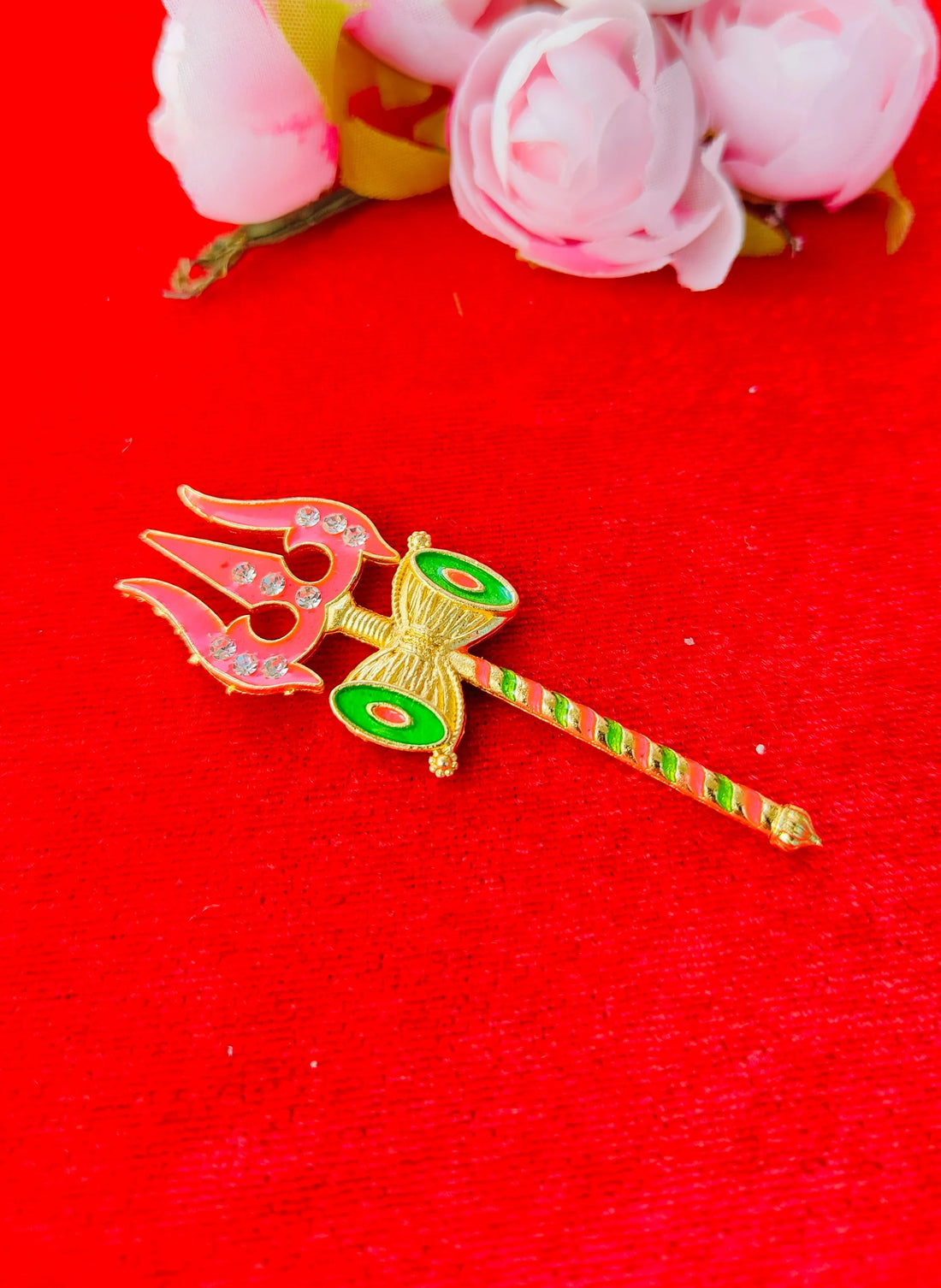 Laddu Gopal toy trishul [height - 2.5inch - 4inch] (random color)