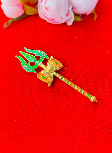 Laddu Gopal toy trishul [height - 2.5inch - 4inch] (random color)